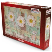 Nova 1000 Parça Pembe Gerbera Çiçekleri Puzzle thumbnail 2