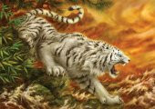 KS Games 1000 Parça Beyaz Kaplan Puzzle - Kayomi Harai - 1