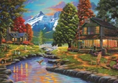 Art 2000 Parça İki Yaka Bir Orman Puzzle - 4575 - 1