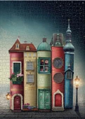 Nova Puzzle - 1500 Parça Fantastik Kitap Şehir Mini Puzzle - 3