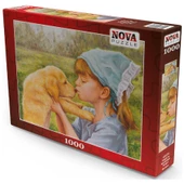 Nova Puzzle 1000 Parça Köpek ve Küçük Kızın Sevgisi thumbnail 2