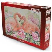 Nova 41104 İki Aşık Flamingo Puzzle - 1000 Parçalı thumbnail 2