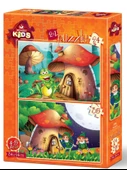 Art Kids 24+35 Parça Mantar Evler Eğitici Çocuk Puzzle thumbnail 1
