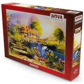 Nova 41067 - 1000 Parça Kuğulu Bahçe Puzzle thumbnail 2