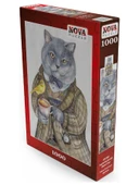 Nova İngiliz Beyefendisi Akşam Çayı 1000 Parça Puzzle (Kedi Puzzle) thumbnail 2