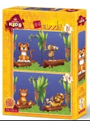 Art Kids Orman Dostları 2'li Çocuk Puzzle - 12+24 Parça - 1