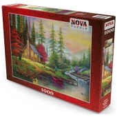 Nova 41075 - 1000 Parça Ormandaki Dağ Evi Puzzle thumbnail 2