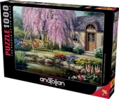 Anatolian 1000 Parça Puzzle : Kiraz Ağacı / Cherry Blossom Cottage - 2