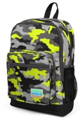 Coral High Erkek Çocuk İlkokul Sırt Çantası - Yeşil Siyah Kamuflaj Desenli - Dört Bölmeli thumbnail 2