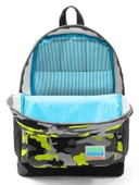 Coral High Erkek Çocuk İlkokul Sırt Çantası - Yeşil Siyah Kamuflaj Desenli - Dört Bölmeli thumbnail 3