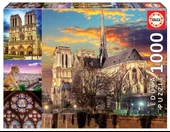 1000 Parça Fransa Notre Dame Kollaj Puzzle (Educa 18456) thumbnail 2