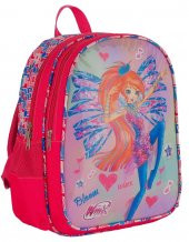 Winx Baskılı Kız Çocuk Pembe İlkokul ve Günlük Sırt Çantası - 1