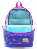 Coral High Kız Çocuk İlkokul Çantası - Pembe-Mor Flamingo Desenli - Dört Bölmeli - 3