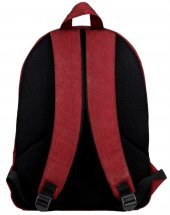 Its Just My Bag Bordo/Gri Klasik Kolej Sırt Çantası - Kız Çocuk - 10009 - 2