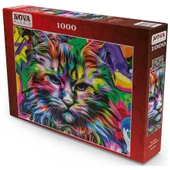 Nova Puzzle 1000 Parça Kızgın Bakışlar Puzzle - Kedi Puzzle thumbnail 2