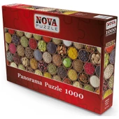 Nova Puzzle 1000 Parçalık Renkli Baharat Kolajı Panorama Puzzle - 2