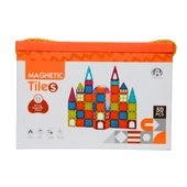 OMZ Magnetic Tiles 50 Parça Kız Erkek Çocuk Oyuncak Eğitici Oyuncaklar thumbnail 2