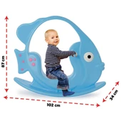 OMZ 06 151K SALLANAN BALIK KIRMIZI Kız Erkek Çocuk Oyuncak Eğitici Oyuncaklar thumbnail 2