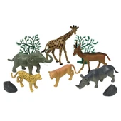 OMZ 7141,7142,7143 Poşette 10 parça Hayvan Seti Kız Erkek Çocuk Oyuncak Eğitici Oyuncaklar thumbnail 1