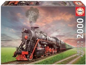 Educa 2000 Parça Buharlı Lokomotif Yetişkin Puzzle - 1