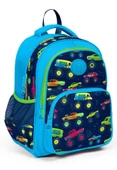 Coral High Mavi Lacivert Monster Truck Desenli İlkokul Çantası - Erkek Çocuk thumbnail 1