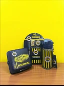 Fenerbahçe Taraftar Stad Figürlü 4 bölmeli Beslenme Kutusu Çubuklu 500 Ml Matara Kırtasiye Seti - 1