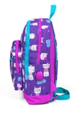 Coral High Kids Dört Gözlü Kız Çocuk İlkokul Çantası - Kedi Baskılı - USB+AUX Soketli thumbnail 2