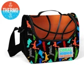Coral High Sİyah Basketbol Desenli Termoslu Beslenme Çantası - Erkek Çocuk - 1