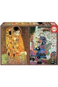 EDUCA Gustav Klimt Öpücük ve Bakire Puzzle 2x1000 Parça - 2