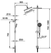 Ar Knidos Kolonlu Duş Seti thumbnail 2