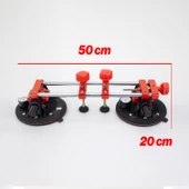 8 İnç Çiftli Vakumlu Vantuz Taş Birleştirme Hizalama Aparatı Granit Mermer Fayans Seramik Montajı thumbnail 7