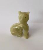 Kedi Oniks Taşı Biblo Mermer Onix Ev Ofis Dekor Masa Süsü - 1