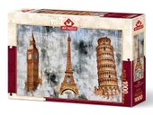 Art Puzzle Üç Şehir Üç Kule 1000 Parça Puzzle - 1