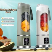 Coofbe 50W 450Ml Kişisel Şarjlı Blender Buz Kırıcı Taşınabilir Smoothies Blender Meyve Sıkacağı Çelik Bıcaklı thumbnail 2