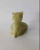 Kedi Oniks Taşı Biblo Mermer Onix Ev Ofis Dekor Masa Süsü - 5