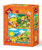 Art Puzzle Sonbahar-İlkbahar 2'li 24+35 Parça Yapboz - 1
