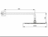 Ar Ark Slim Duvardan Yuvarlak Duş Başlığı thumbnail 2