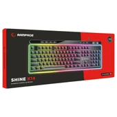 Rampage SHINE K14 Siyah USB RGB Backlight Membrane Gaming Oyuncu Klavye Rampage - 7