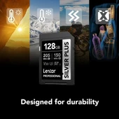 Lexar 128GB Profesyonel Silver Plus UHS-I SD Hafıza Kartı - 8