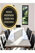 SİYACF 137 CM X 3 METRE MASA MERMER MOBİLYA ŞEFFAF KORUMA FOLYOSU thumbnail 7