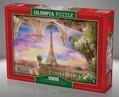Olimpia 1000 Parça Eyfel Kulesi ve Pembe Gün Batımı Puzzle thumbnail 2