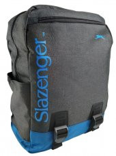 Slazenger Füme-Mavi Ara Boy Okul ve Sırt Çantası - 1
