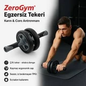 Zerogym Egzersiz Tekeri, Karın Şekillendirme Spor Aleti thumbnail 4