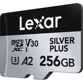 Lexar 256GB 205 MB/s Silver Plus microSD UHS-I V30 Hafıza Kartı - 3