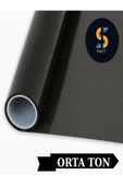 SİYACF 100 CM X 10 METRE ORTA TON SİYAH CAM FİLMİ - 9