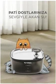 Otomatik Filtreli Kedi Köpek Su Pınarı Su Çeşmesi Ultra Sessiz Su Şelalesi 2,5Lt - 4