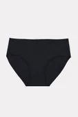 AmoraSecret AmoraSecret Büyük Beden Pamuklu Siyah Beyaz Ten Rengi 3'lü Külot - 4