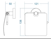 Deppot Proje Tuvalet Kağıtlık Kapaklı Ss304 Parlak Polisaj Kapak-krom thumbnail 2