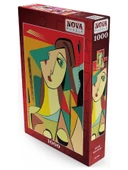 Nova Puzzle 2x1000 Parça Kübist Portre ve Soyut Yüzler Puzzle Seti thumbnail 3