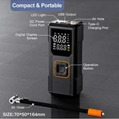 CZK DC09 Taşınabilir Araç Pompası – Hızlı Şişirme - 2